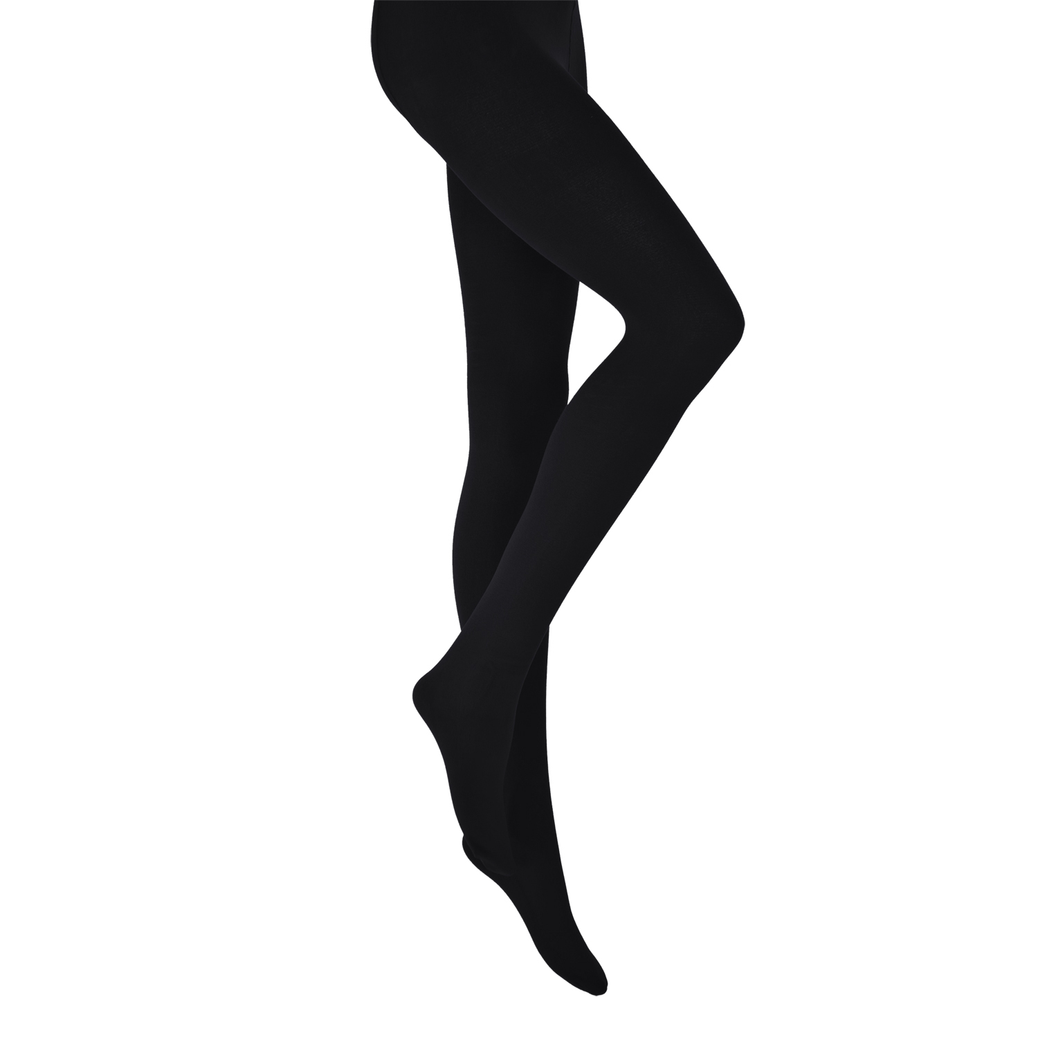 Damen Strumpfhose Thermo Fleece ÜG schwarz 48 - 50