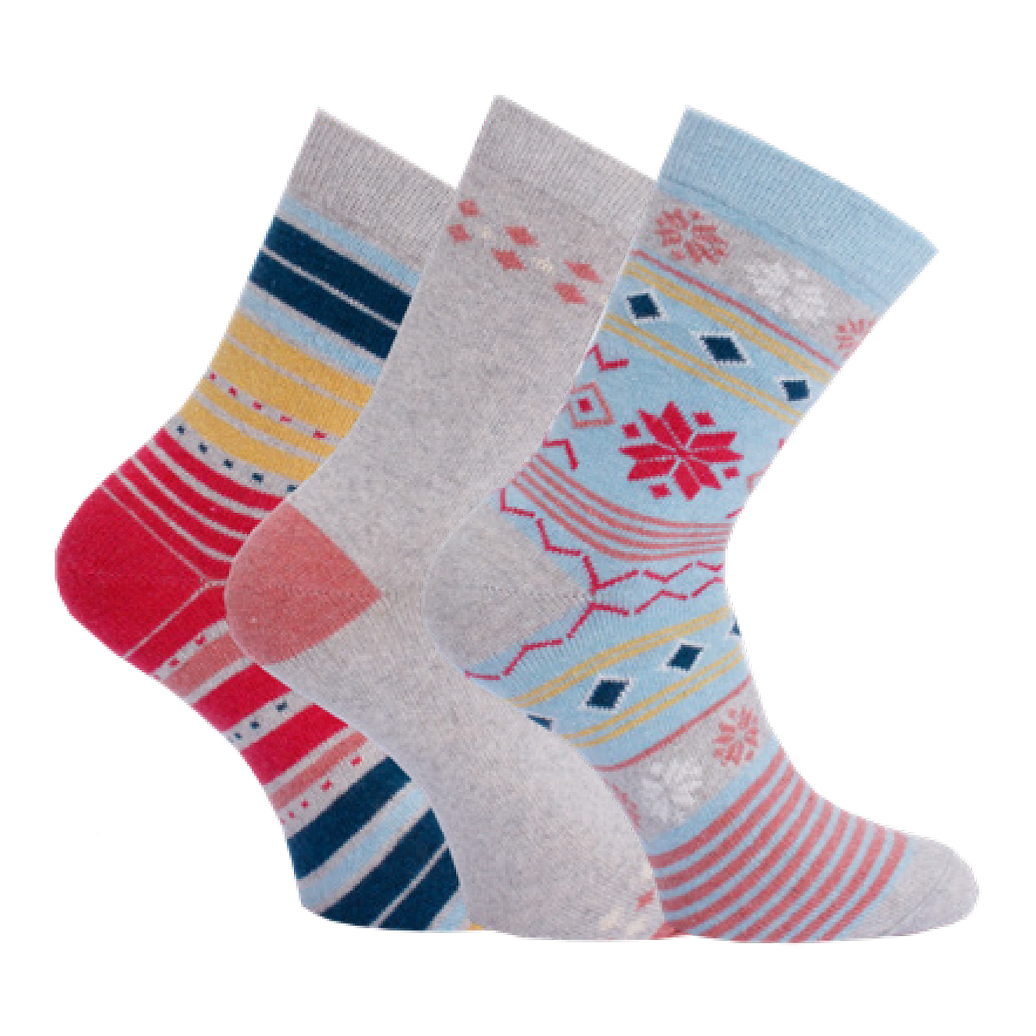 Damen Socken Winter 3er Pack