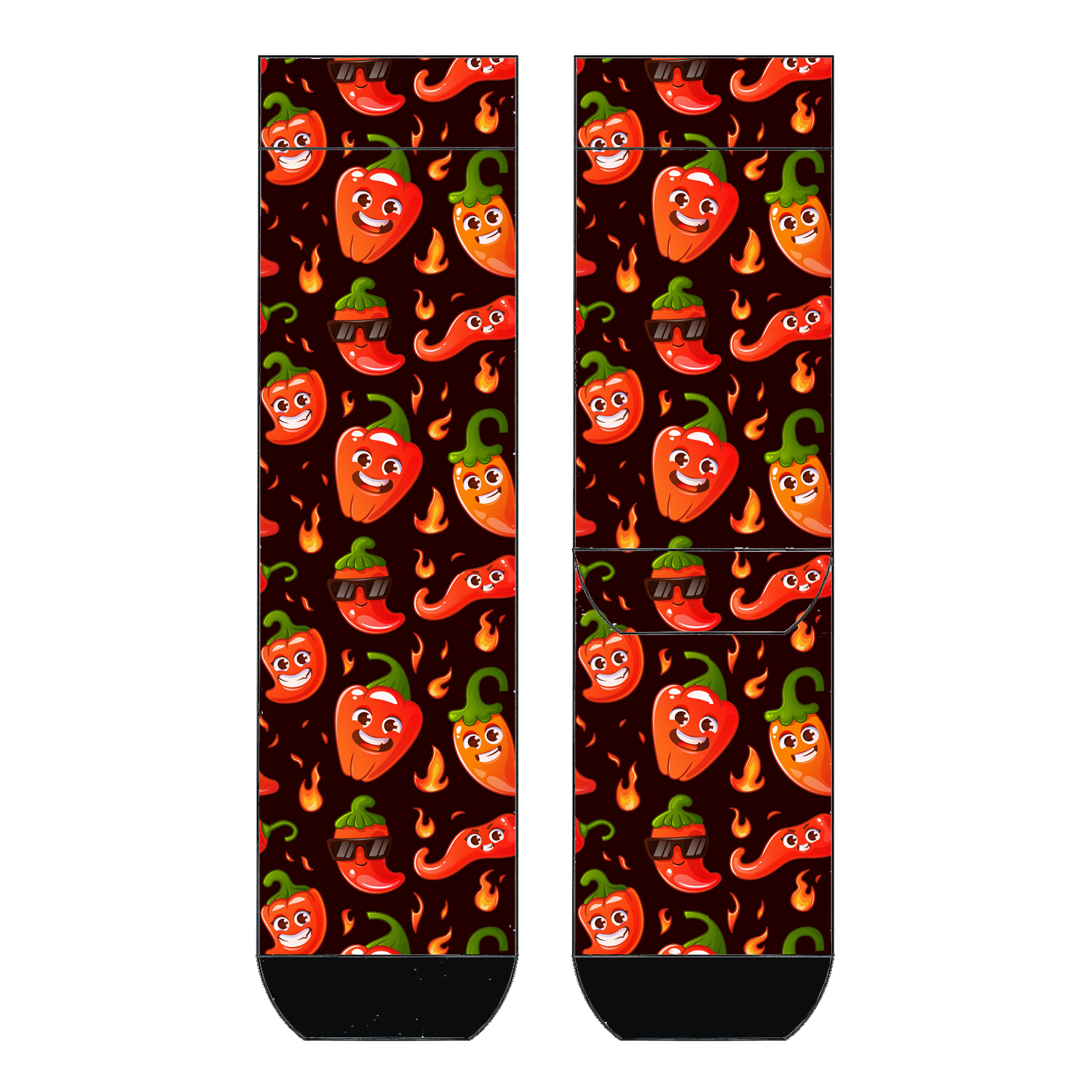 Damen Socken Red Hot Peppers COOL7 rund bedruckt