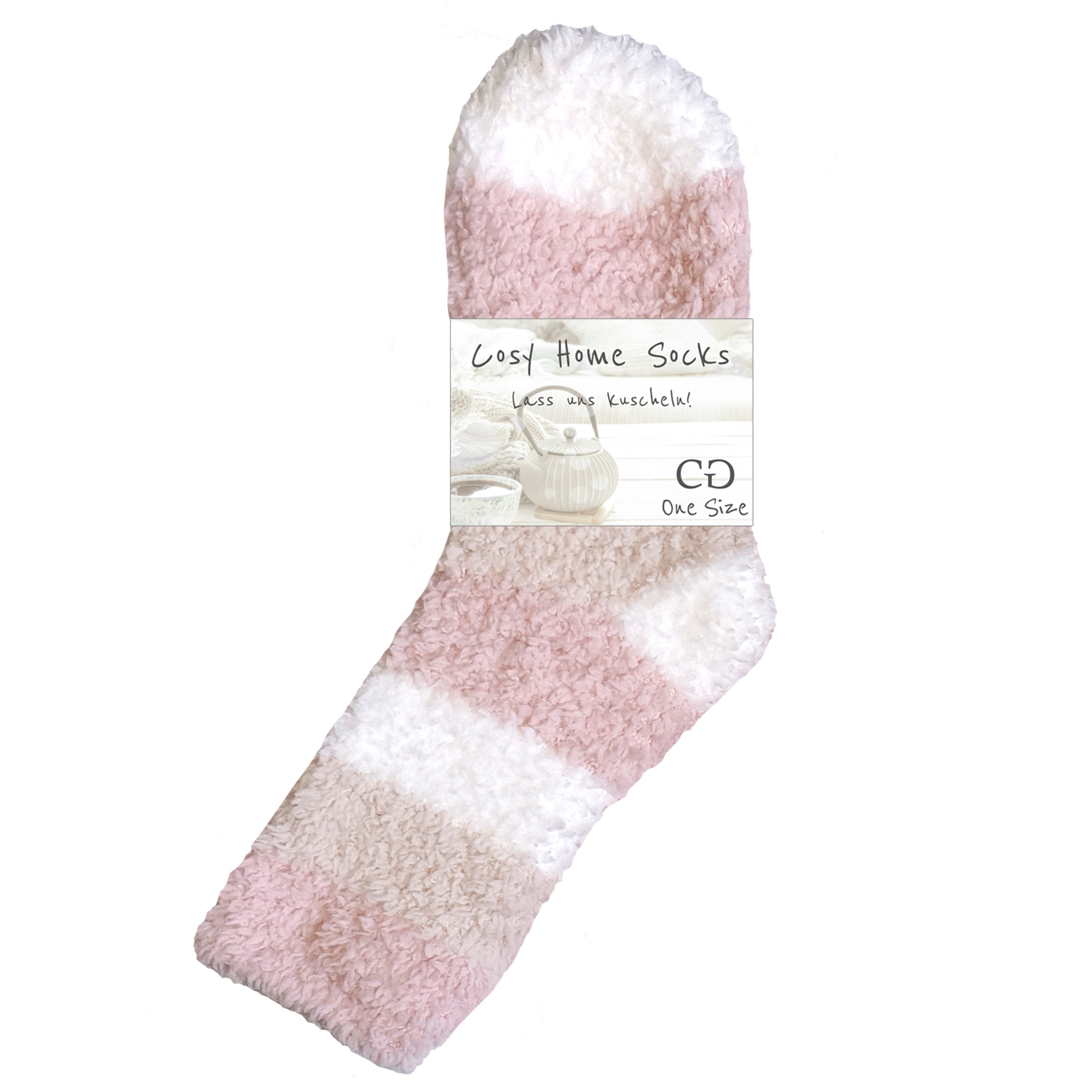 Damen Kuschelsocken Cosy Altrosé 2er Pack superweich warm venenfreundlich