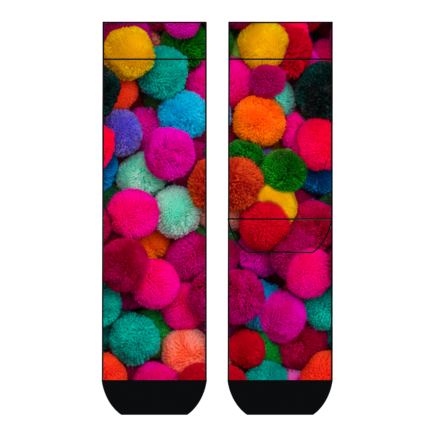 Damen Thermosocken Woolen Balls COOL7 rund bedruckt