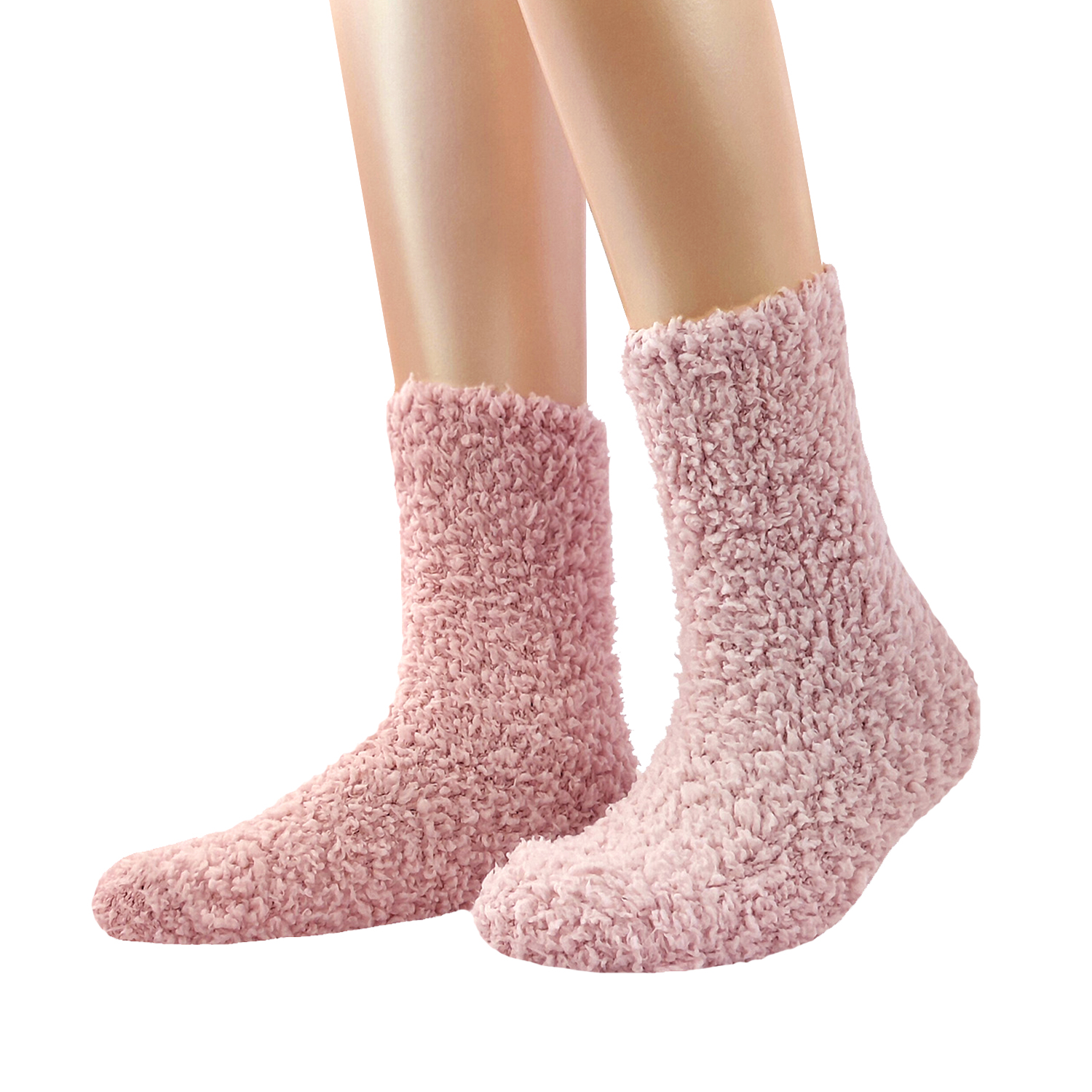 Damen Kuschelsocken Cosy Altrosé 2er Pack superweich warm venenfreundlich