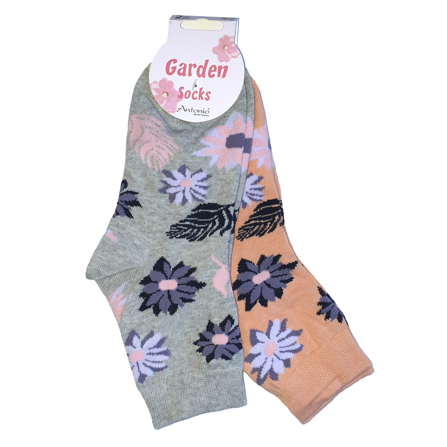 Damen Kurzsocken Garden 2er Pack 36-41