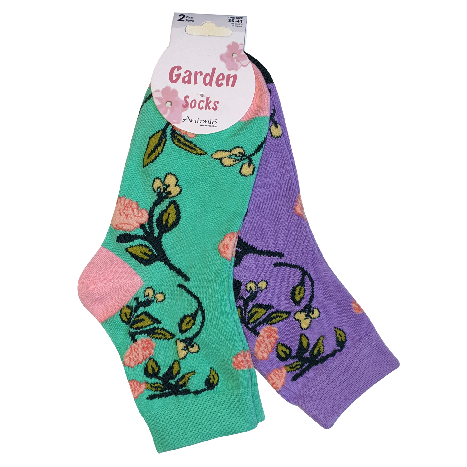 Damen Kurzsocken Garden 2er Pack 36-41