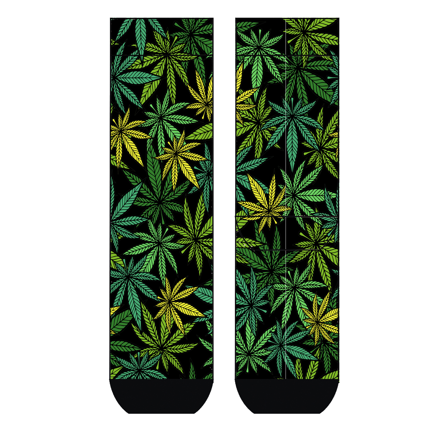 Herren Socken Cannabis Leaves COOL7 rund bedruckt