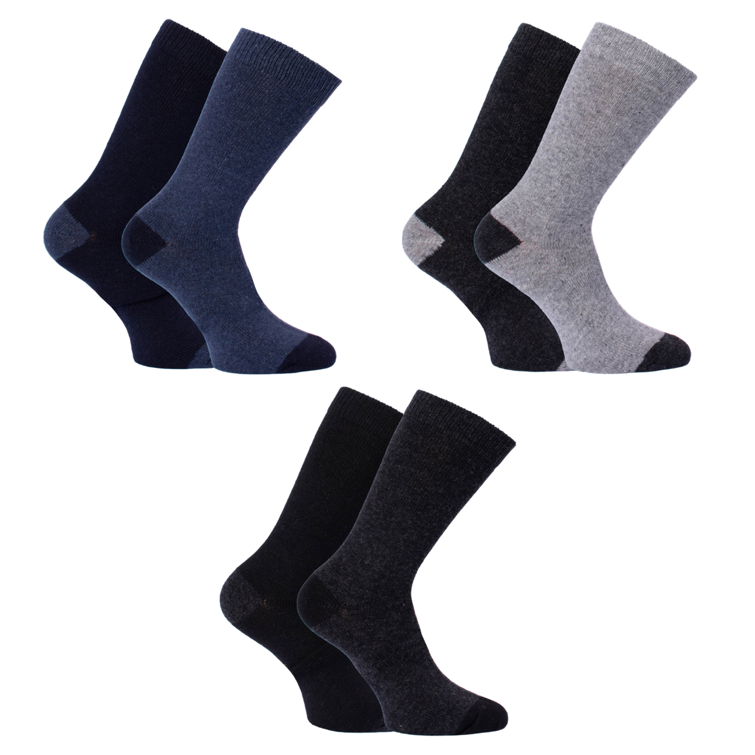 Herren Socken Outdoor mit Wolle 2er Pack