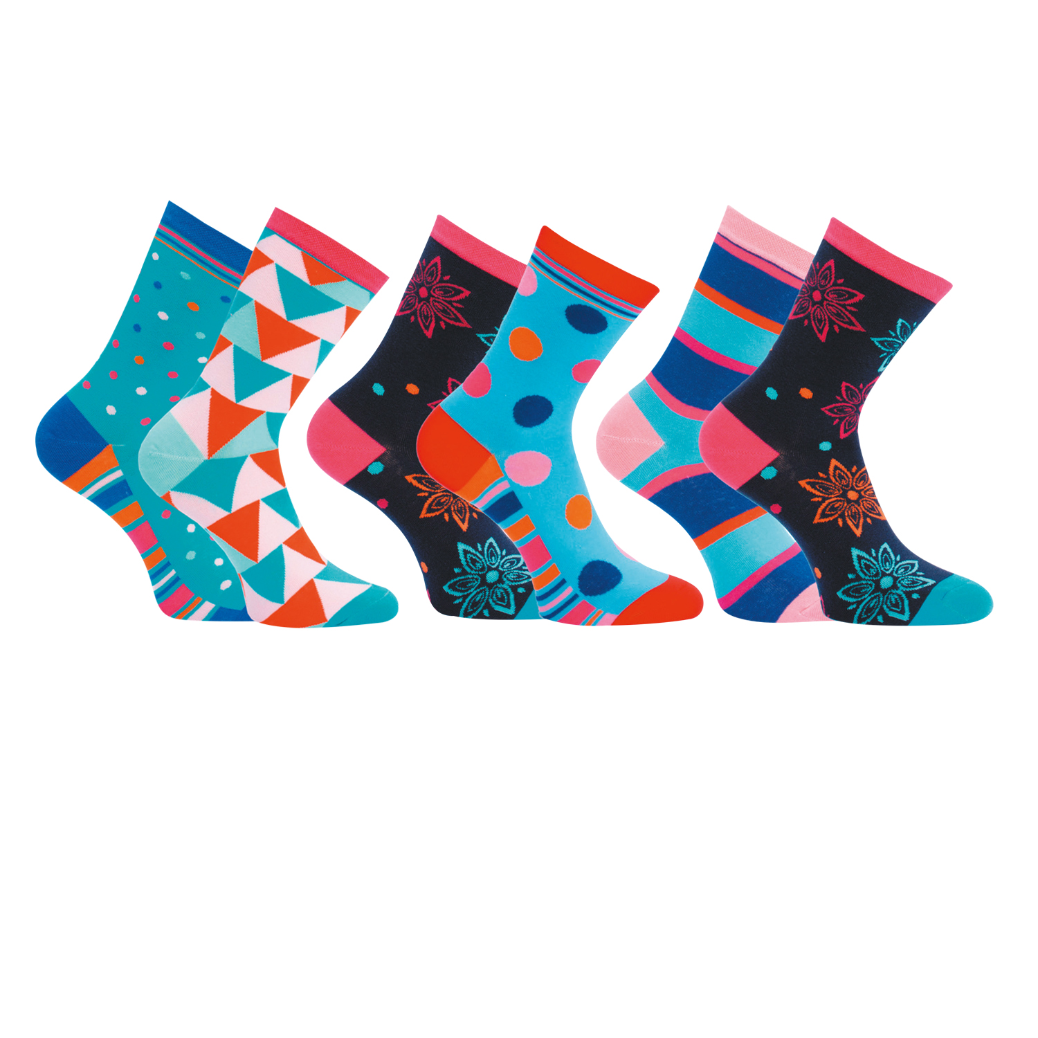 Damen Socken Lieblingssocke 3x 2er Pack (6 Paar)