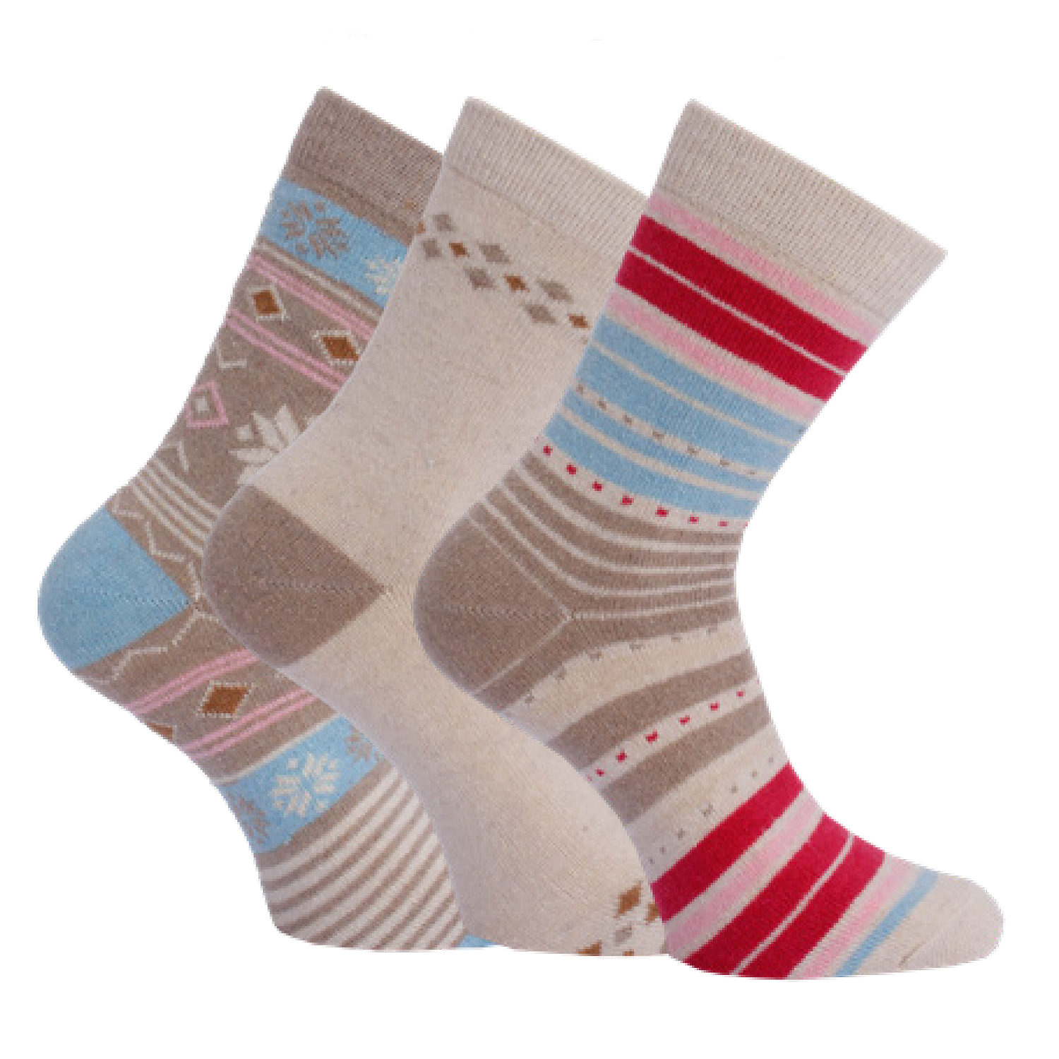 Damen Socken Winter 3er Pack