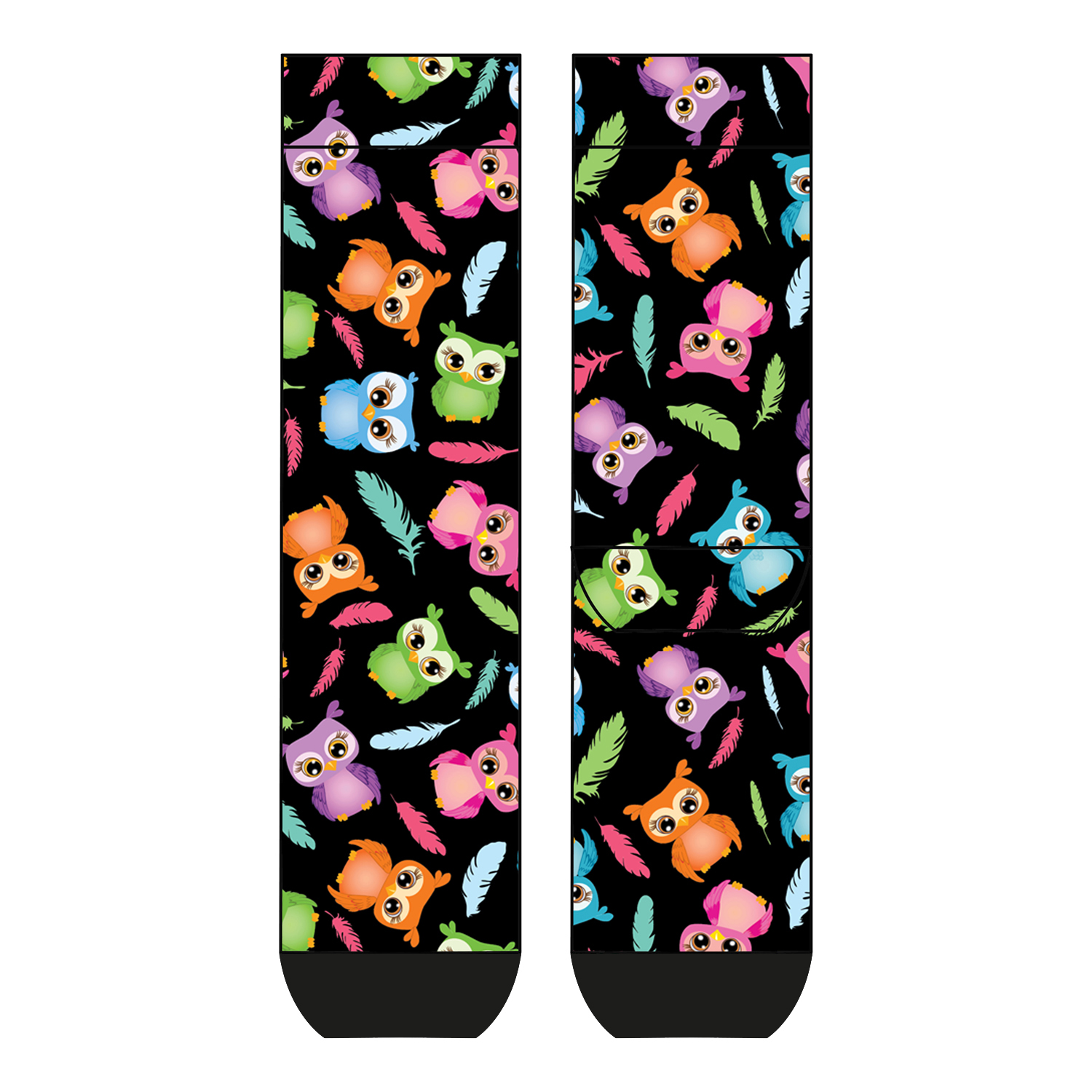Damen Socken Sweet Owls COOL7 rund bedruckt