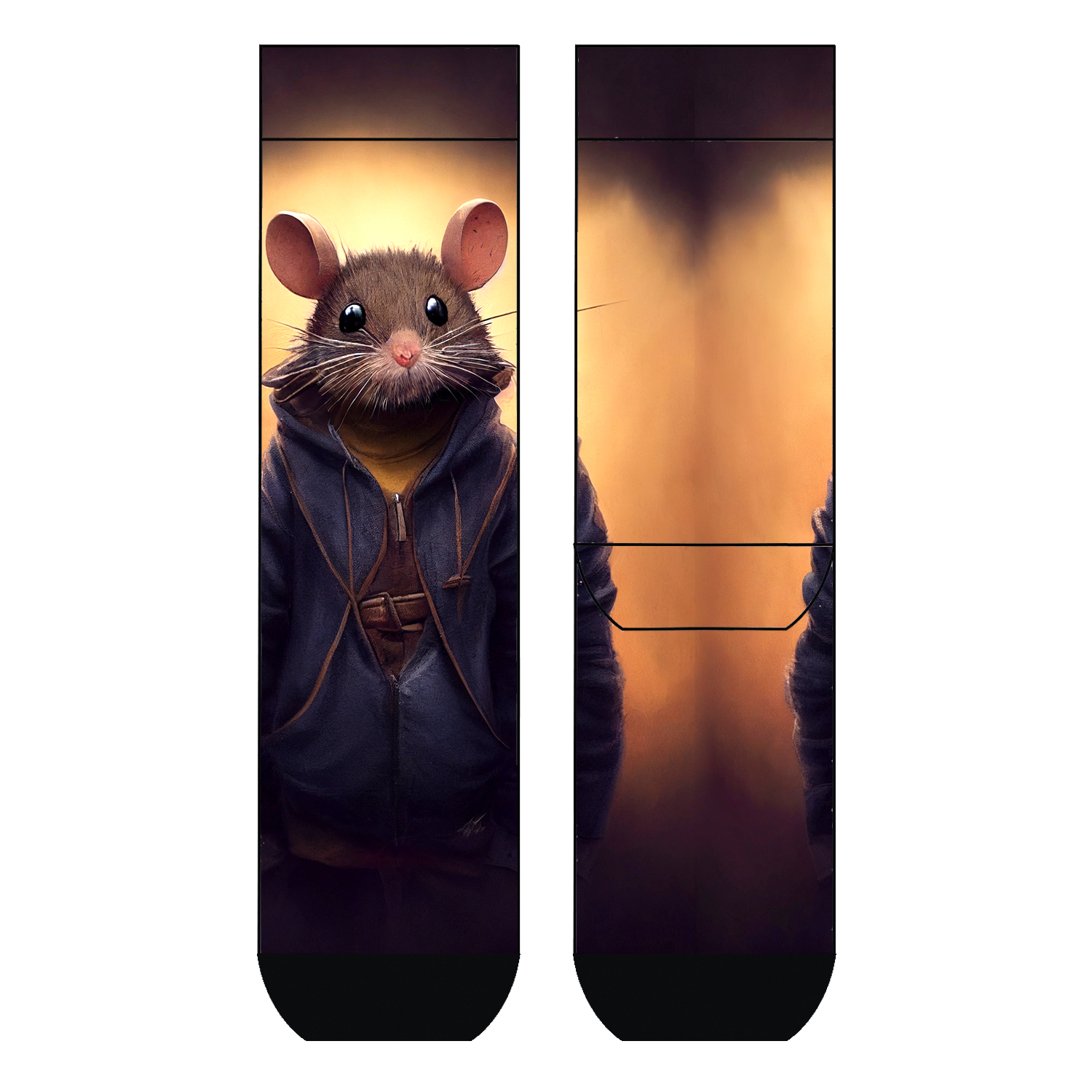 Herren Socken Shady Mouse COOL7 rund bedruckt