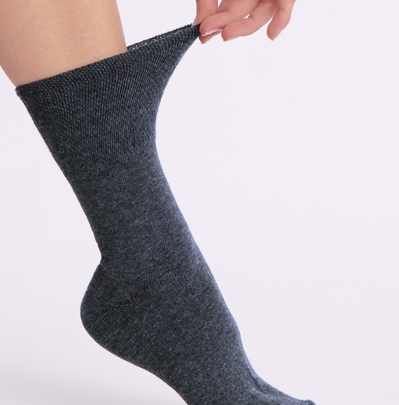 Herrensocke Premium Softrand 2er Pack