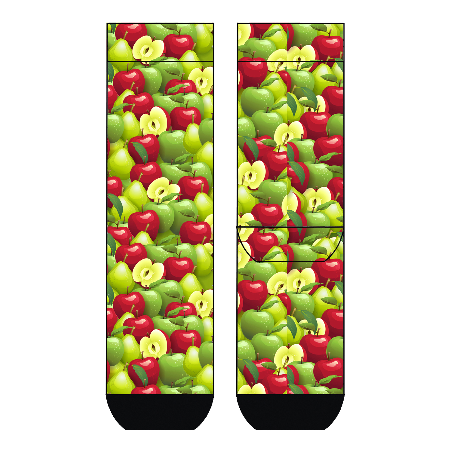 Damen Socken Apples COOL7 rund bedruckt