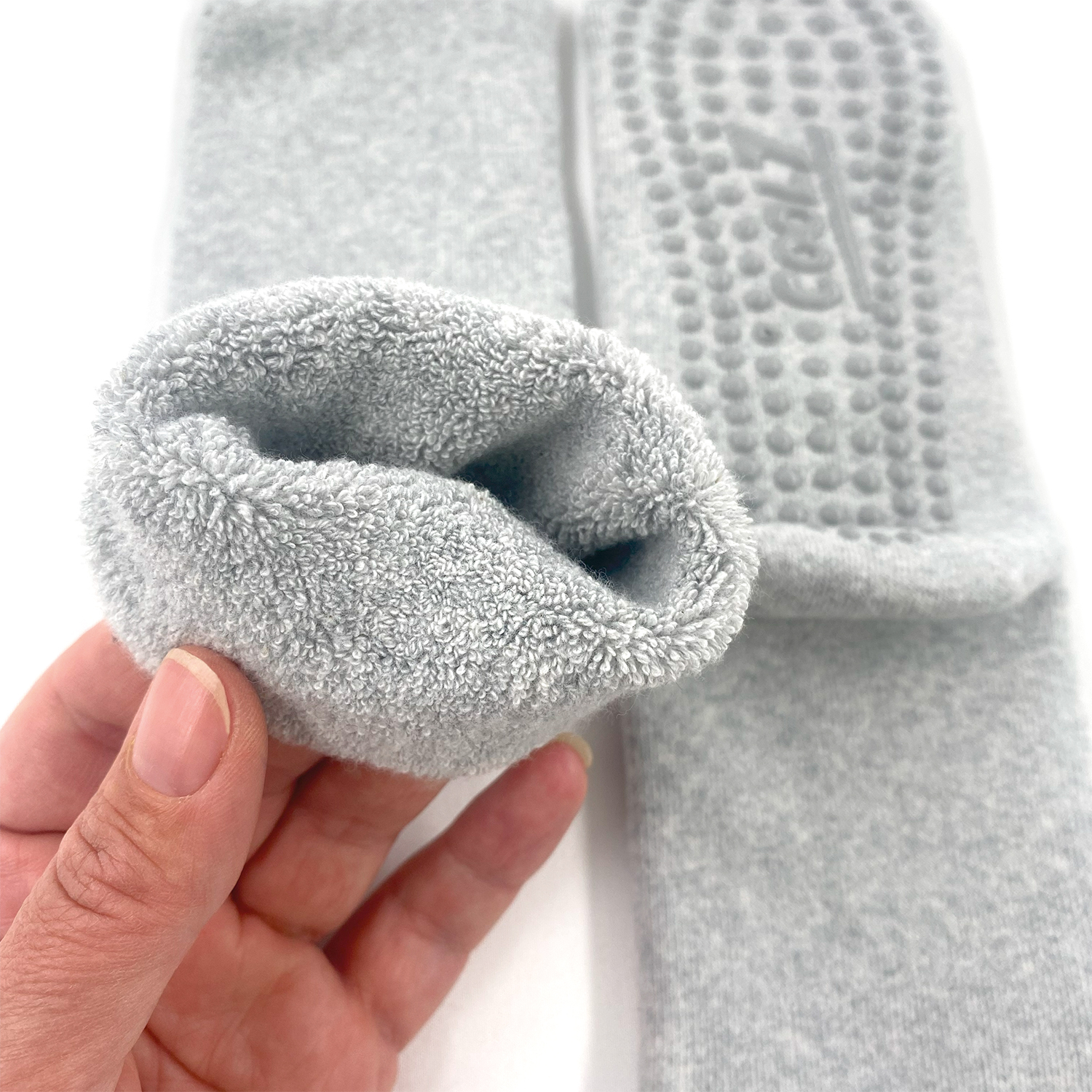 Wohlfühlsocken mit Anti-Rutsch-Noppen Kurzsocke Innenfrottee