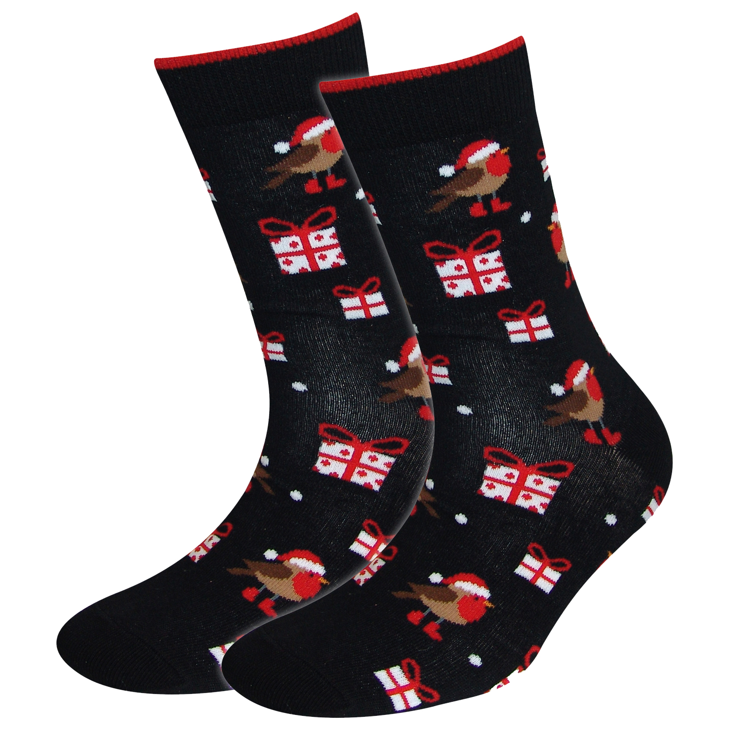 Damen Socken Christmas 2er Pack Schwarz