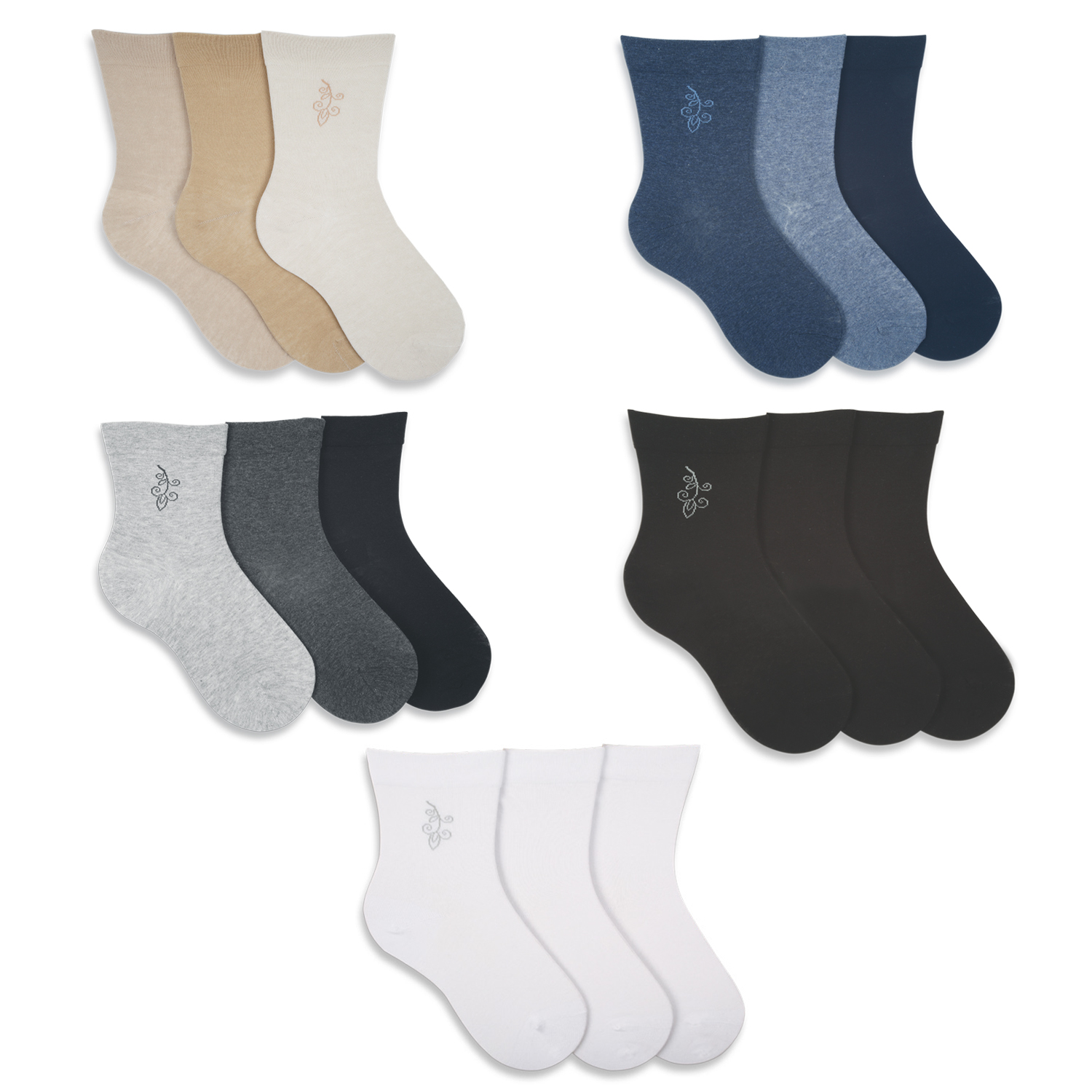 Damen Socken Gesundheitssocke Komfortbund 3er Pack