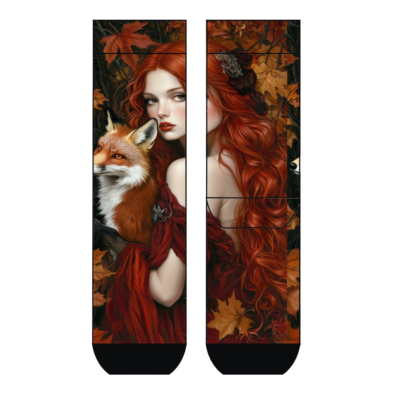 Damen Socken Fox Maiden COOL7 rund bedruckt