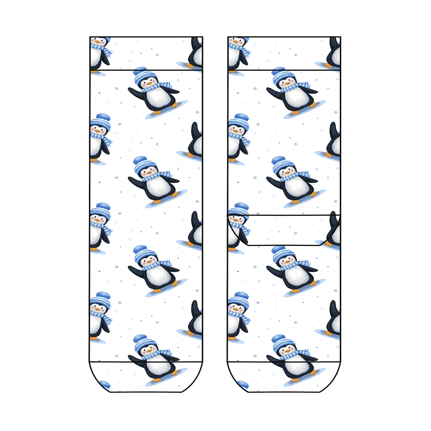 Damen Sneaker Penguins in the snow COOL7