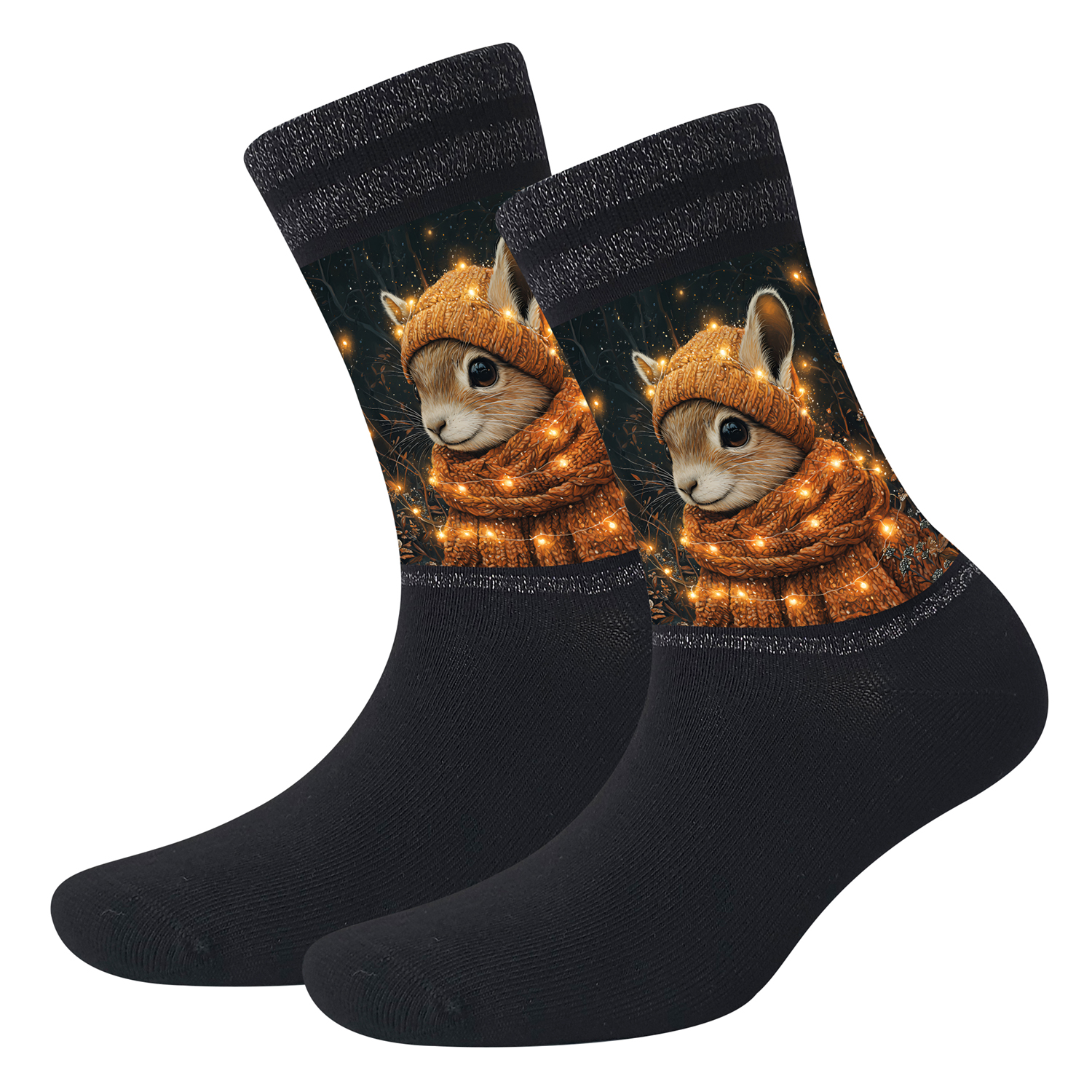 Damen Socken Strass Winter Lights COOL7