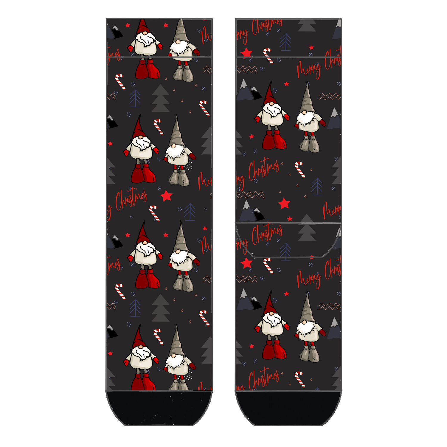 Herren Socken Christmas Gnomes COOL7 rund bedruckt