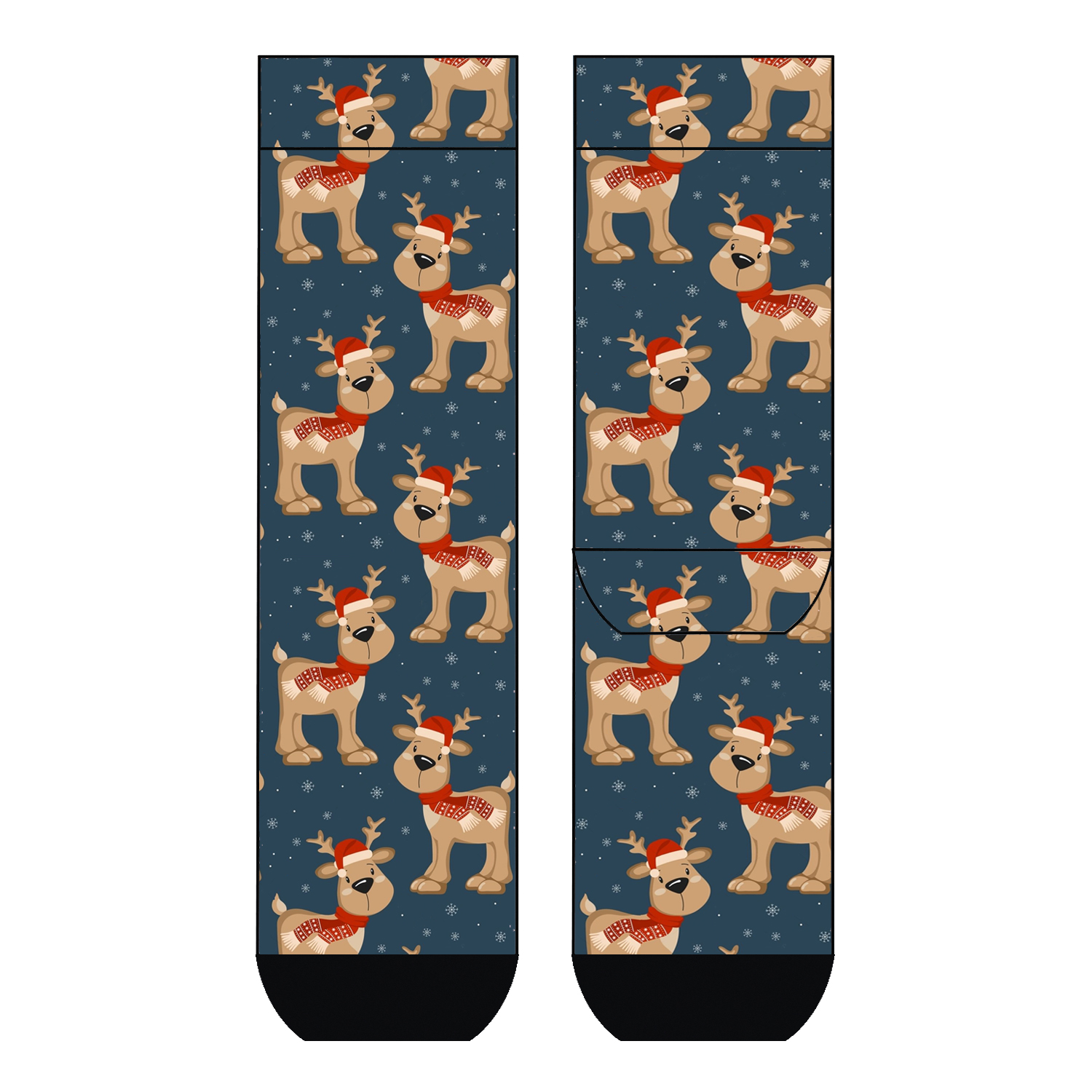 Damen Socken Reindeer Gang COOL7 rund bedruckt