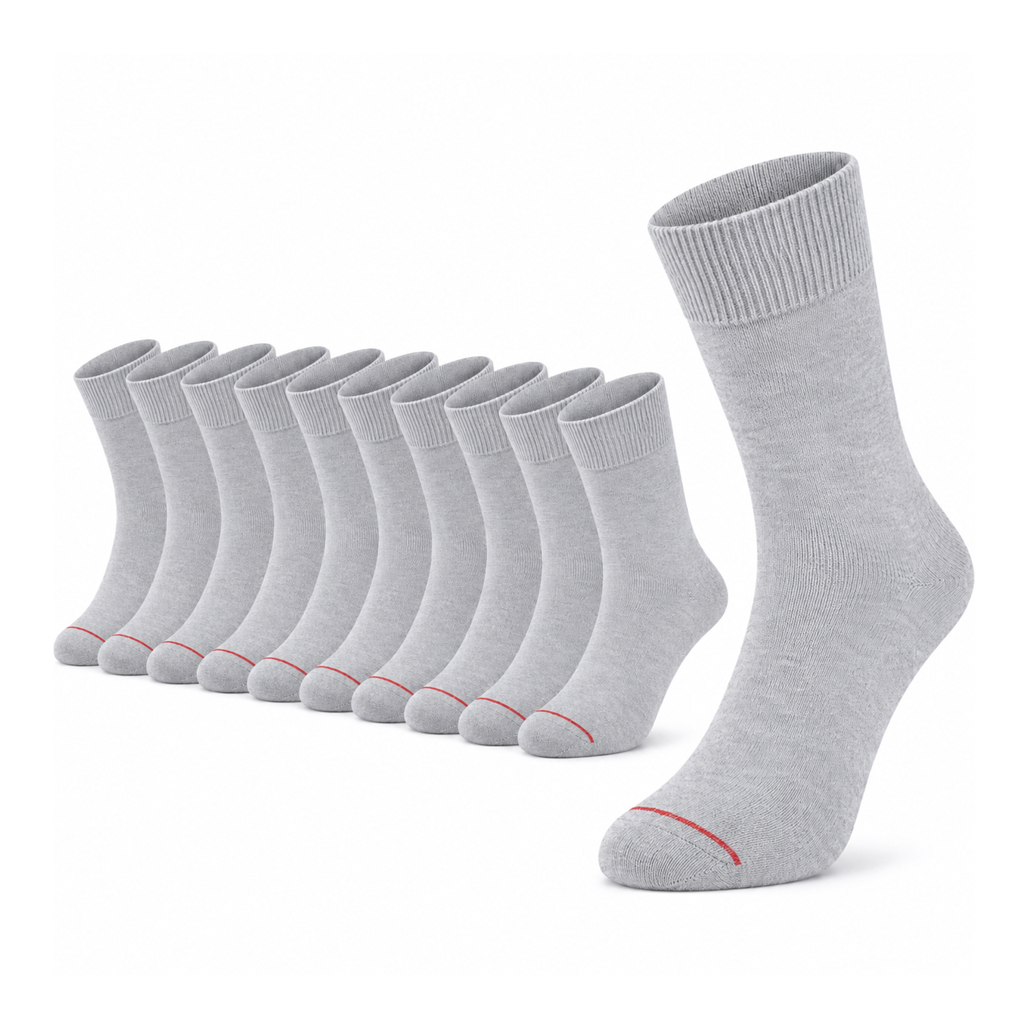 10 Paar Herren Business Socken – Baumwolle, ohne  drückende Naht