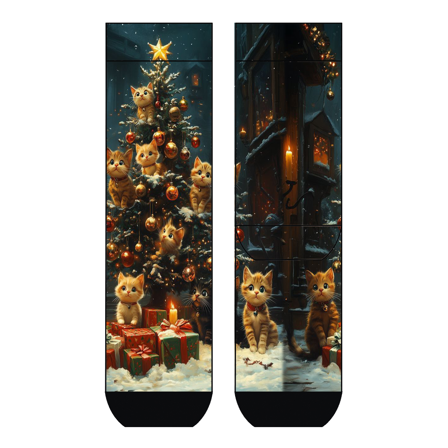 Damen Socken Holy Night COOL7 rund bedruckt