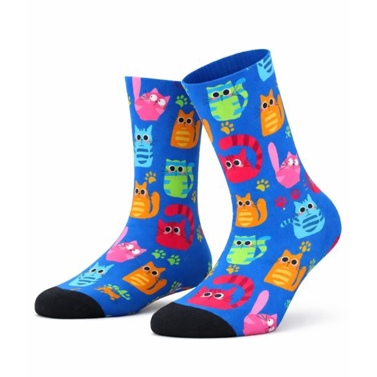 Damen Socken Happy Cats COOL7 rund bedruckt