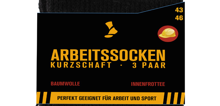 Herren Arbeitssocken Kurzschaft 3er Pack