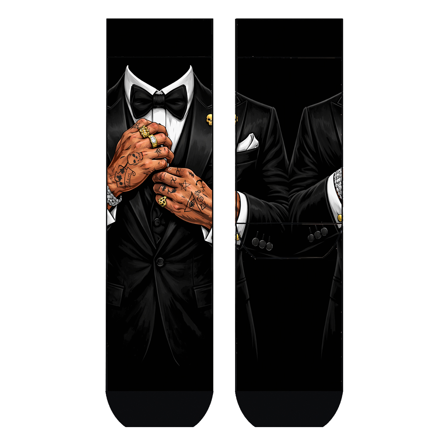Herren Socken Mr. Noir COOL7 rund bedruckt