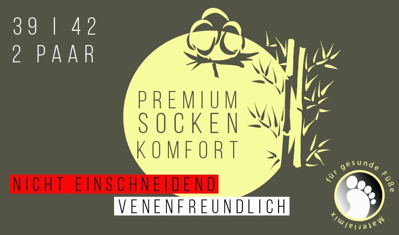 Herrensocke Premium Softrand 2er Pack