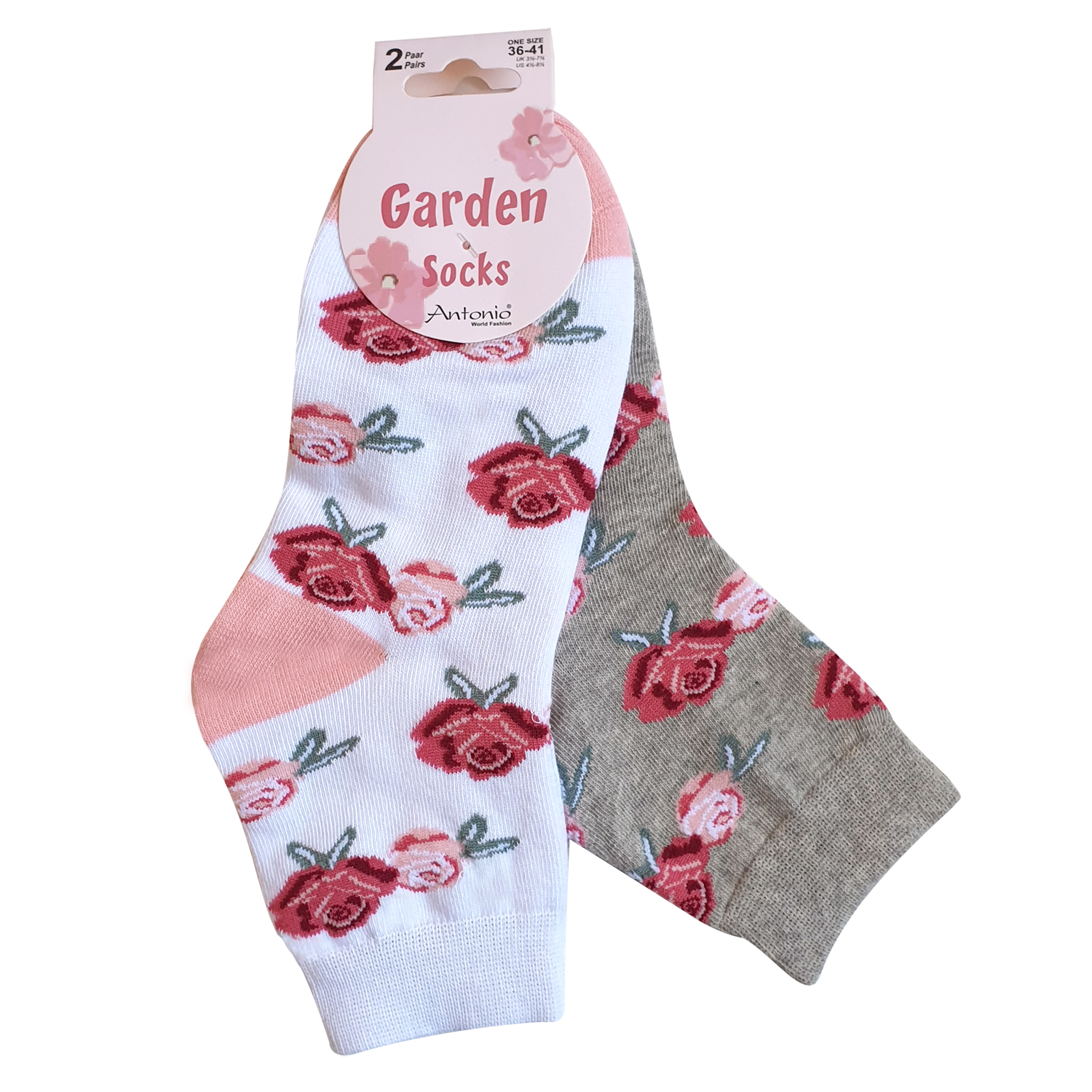 Damen Kurzsocken Garden 2er Pack 36-41