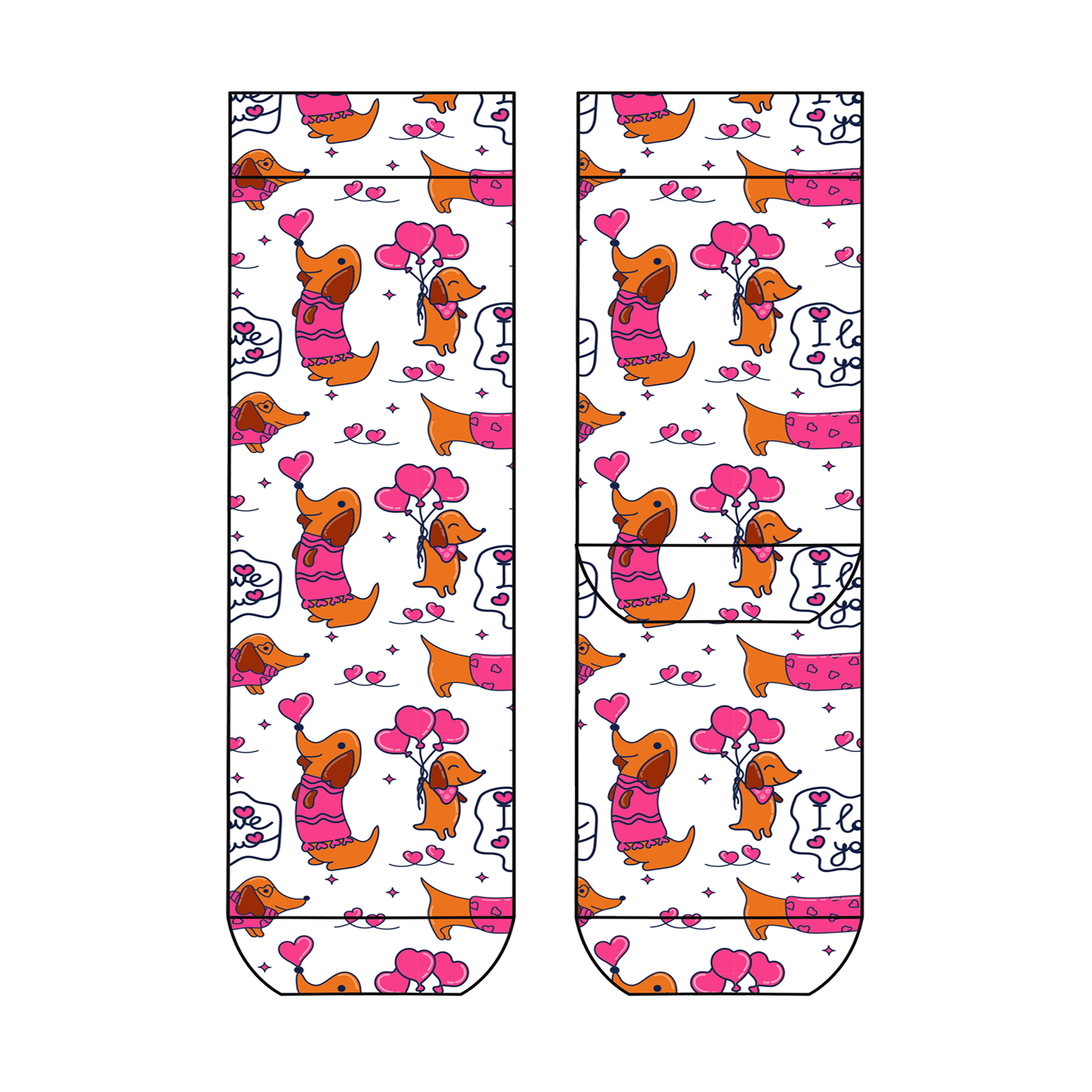Damen Sneaker I Love Dogs COOL7
