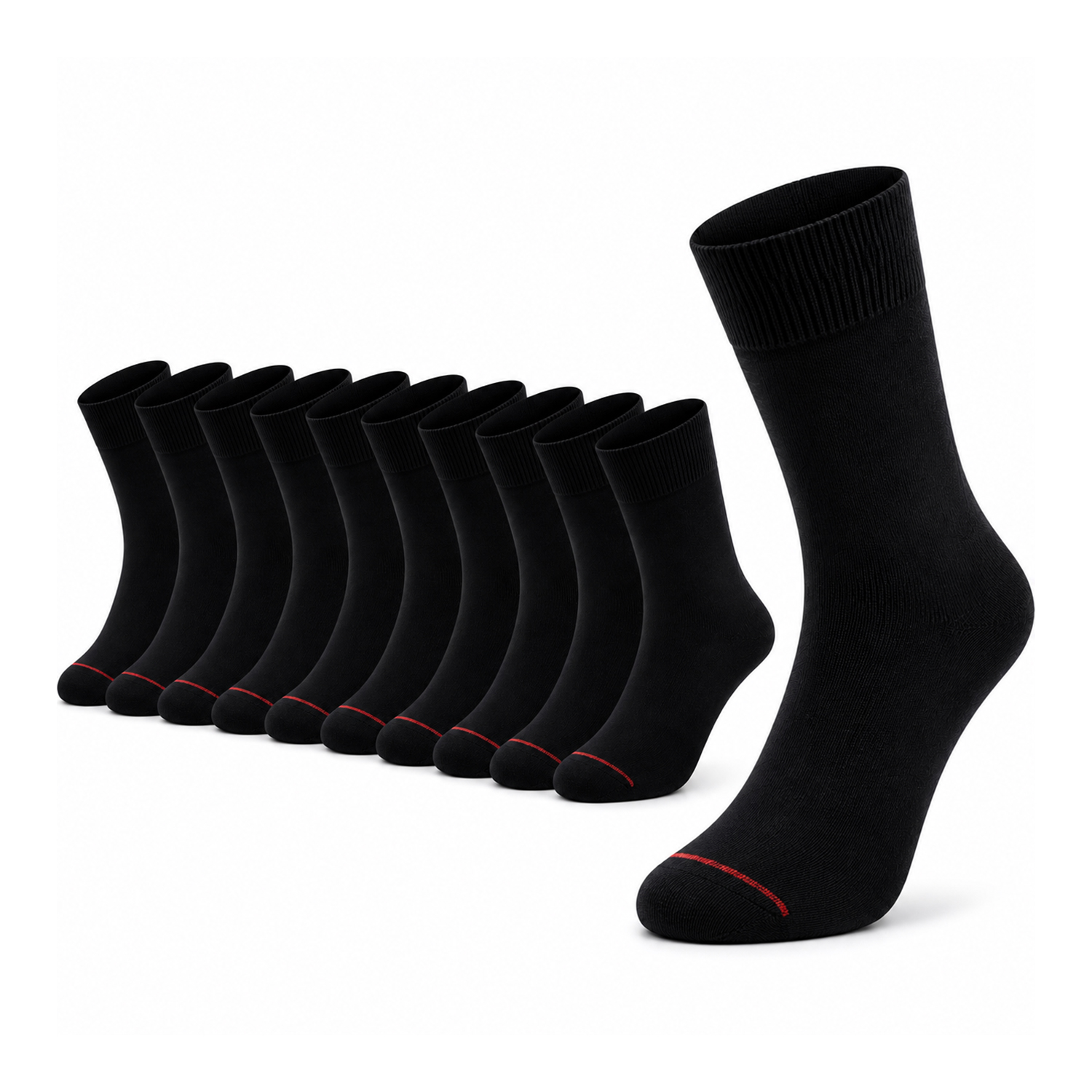 10 Paar Herren Business Socken – Baumwolle, ohne  drückende Naht