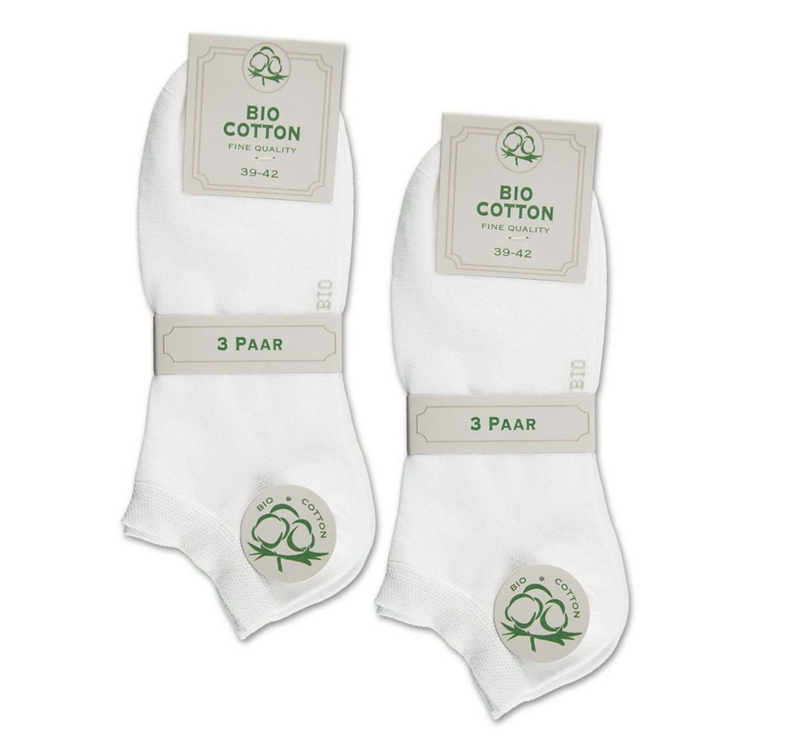 Unisex Sneaker Bio Cotton 6er Pack