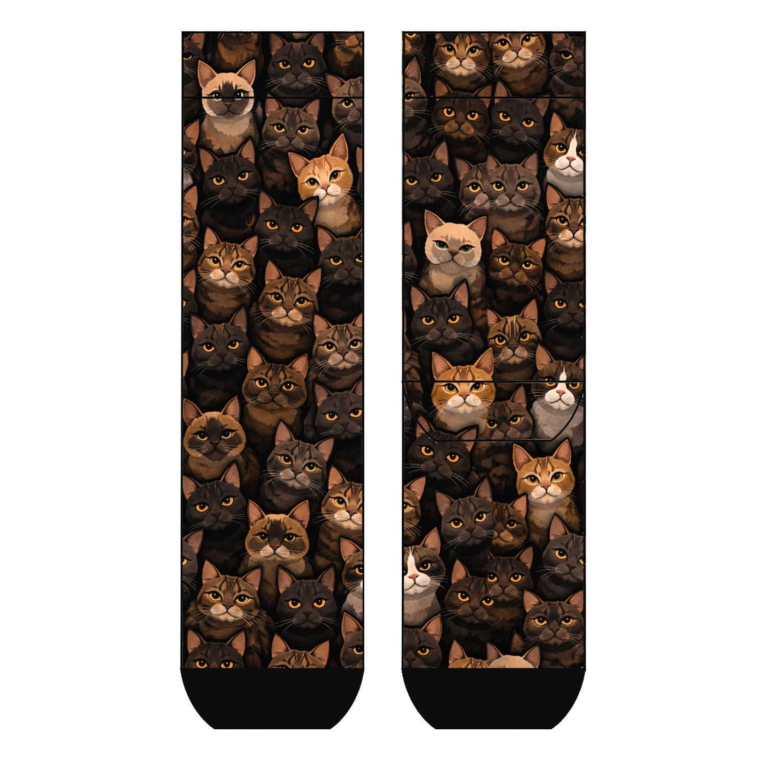 Herren Socken Cutie Cats COOL7 rund bedruckt