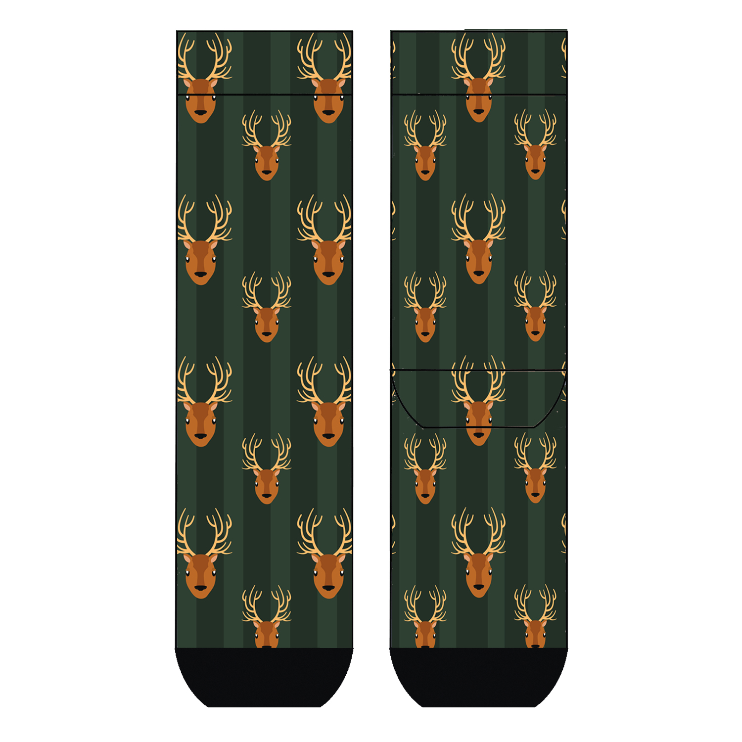Herren Socken Deer Wallpaper COOL7 rund bedruckt