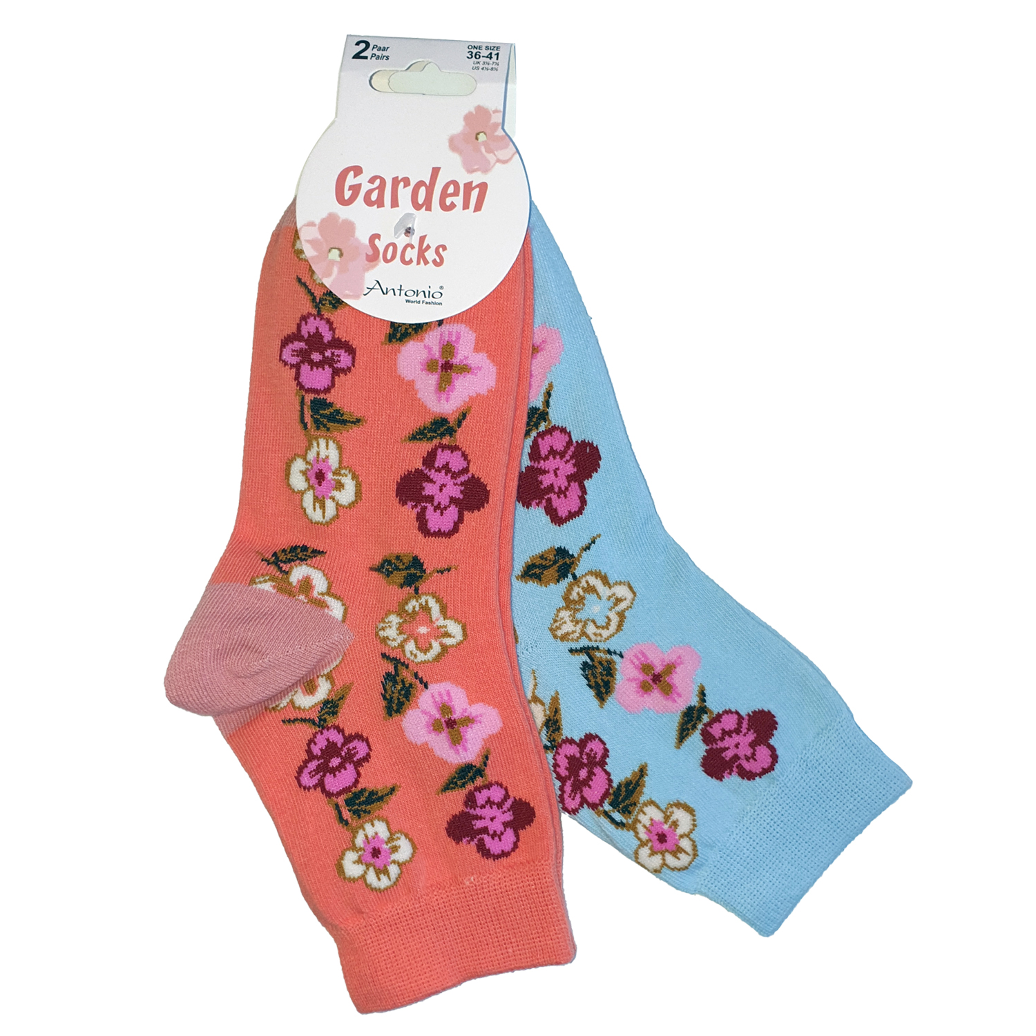 Damen Kurzsocken Garden 2er Pack 36-41