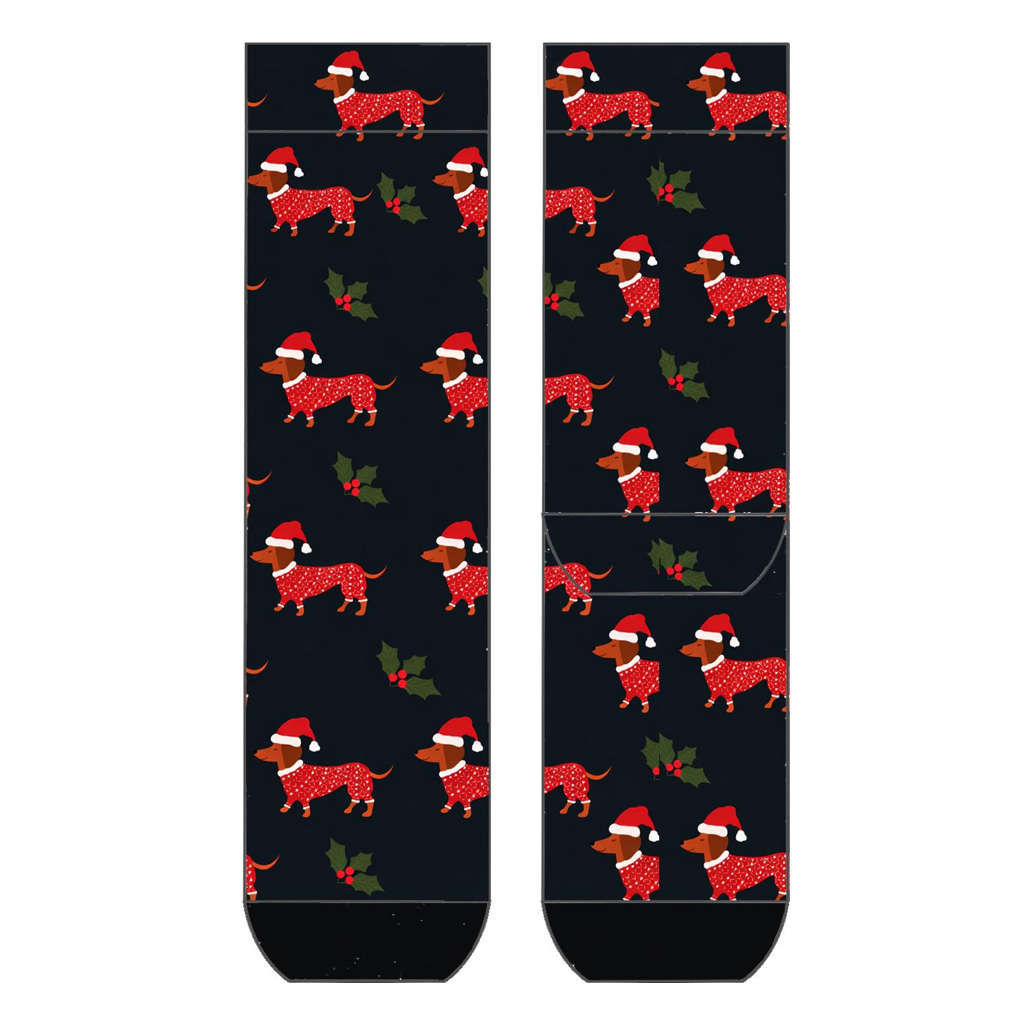 Herren Socken Little Xmas Dogs COOL7 rund bedruckt