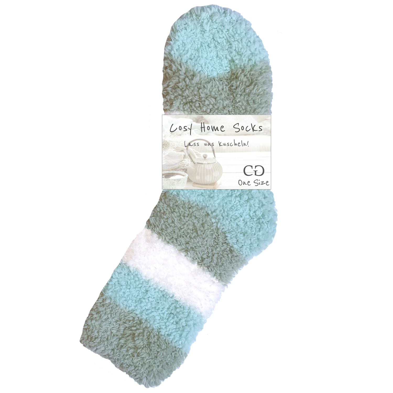 Damen Kuschelsocken Cosy Mint 2er Pack superweich warm venenfreundlich