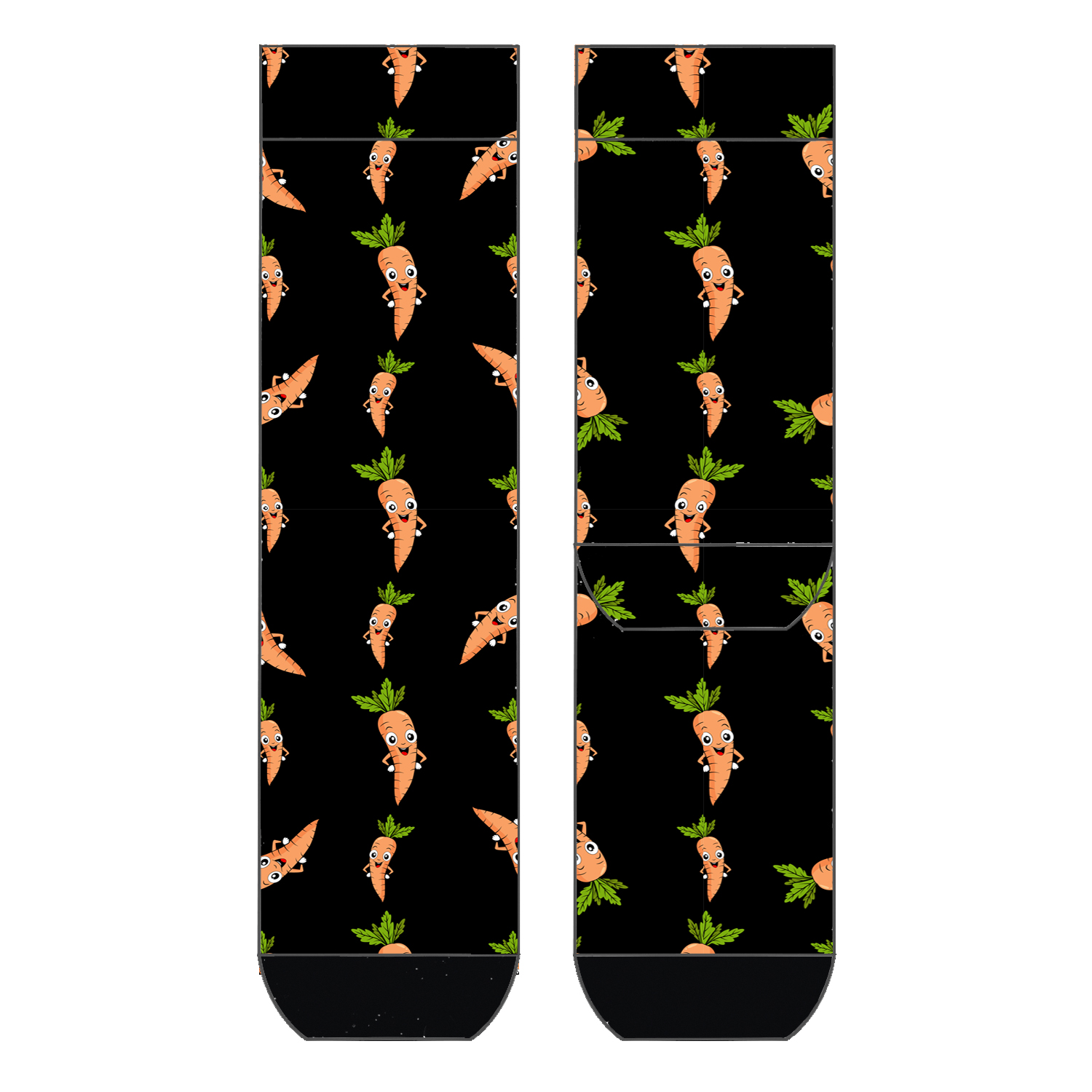 Herren Socken Funny Carrots COOL7 rund bedruckt