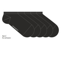 Damen und Herren Sneaker Socken Basic Line 5er Pack