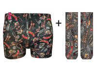 Herren Boxer + Socken Set Rule the Road  in...