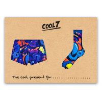 Herren Boxer + Socken Set WOW in Geschenkverpackung COOL7