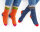 Damen und Herren Socken Colorful Wooly 2er Pack