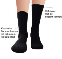 Herren & Damen Socken Cotton Comfort Premium Classic Socks Finest Quality 10er Pack Schwarz + Anthrazit