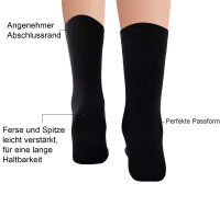 Herren Socken Cotton Comfort 10er Pack Schwarz + Anthrazit
