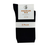 Damen Socken Premium Mix Uni 3er Pack