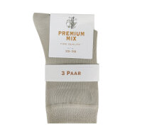 Damen Socken Premium Mix Uni 3er Pack