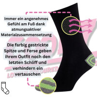 Herren Socken schwarz Colour 10er Pack 43 - 46