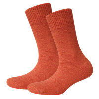 Damen Socken Mohair 2er Pack Orange 36 - 42